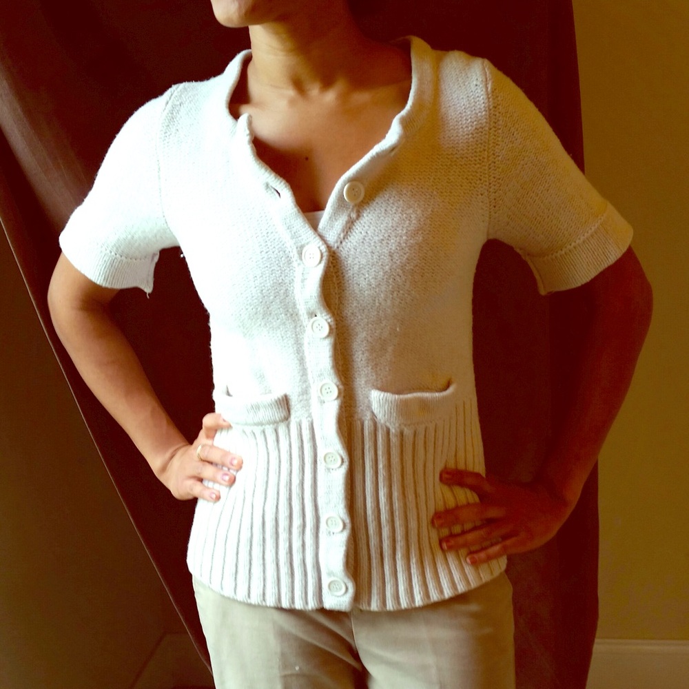 Marc By Marc Jacobs Cream Cardigan Sweater